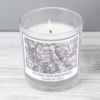 Personalised 1805 - 1874 Old Series Map Compass Jar Candle Extra Image 2 Preview